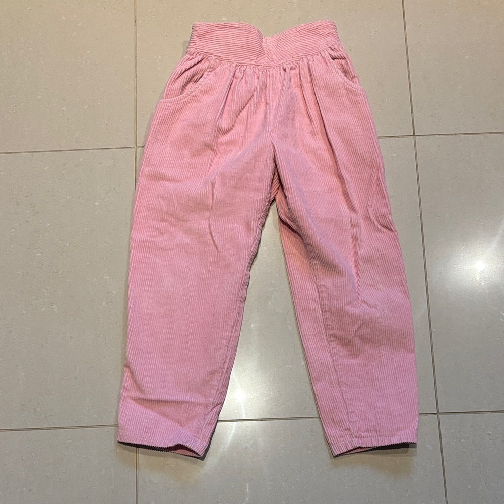Vintage 1990s Pink Corduroy Kids Pants